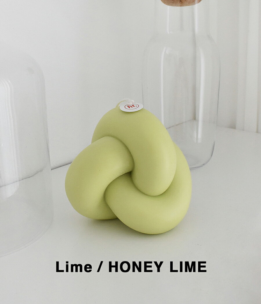【30%OFFセール】【honey flamingo｜ハニーフラミンゴ】Tube knot candle 1　チューブノットキャンドル　パープルドット　ライム　ホワイトココナッツ　ハニーライム　贈り物　ギフト　プレゼント　韓国　生活雑貨　ホーム雑貨　インテリア雑貨【TKC1】の商品画像 2