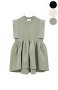 【CLANE|クラネ】SQUARE SELEEVE GATHER KNIT TOPS スクエアスリーブギャザーニットトップス ブラック グリーン アイボリー 黒...