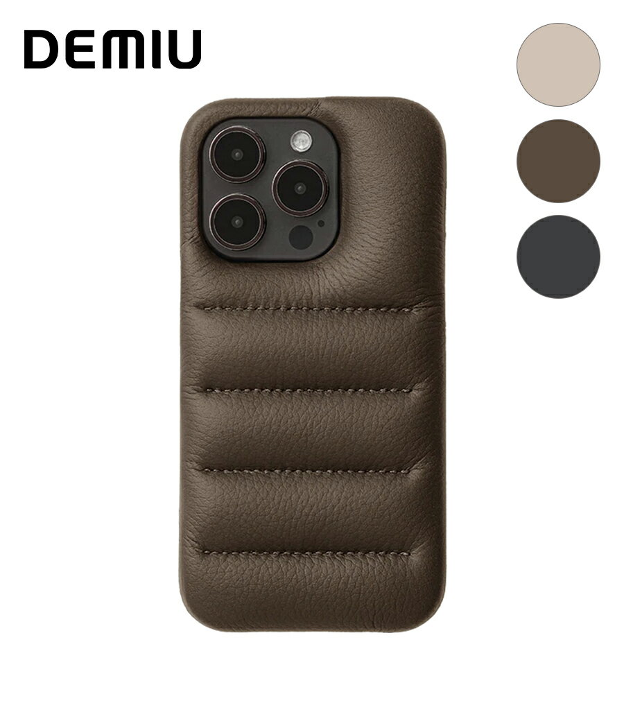乐天商城 - 【取り寄せ商品】【DEMIU｜デミュウ】iPhone15ProMax BALLON UN　スマホケース　モバイルアクセサリー　ブラック　ベージュ　エトープ　レザー　牛革　ギフト　プレゼント　贈り物【DU-BAU19】