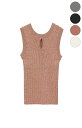 【CLANE|クラネ】W FACE HALL KNIT TOPS ダブルフェイスホールニットトップス アイボリー オレンジ ブラック ミックス レディース 松本...