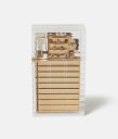 【坪田パール】HARD-EDGE PETROL LIGHTER Latitude ハードエッジライター クリア 透明 幾何学模様 ダイヤモンドカット 実用性 上品 おしゃれ 豪華 ポリカーボネイト スチール コットン【21072】