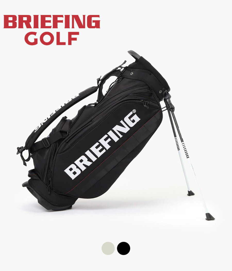 Candy Bag - 【取り寄せ】【BRIEFING GOLF｜ブリーフィングゴルフ】シーアールテン CR-10 #02 ブラック シルバー デニール エアーバリスティックナイロン 軽量 収納力 メンズ ゴルフバッグ キャディバッグ スタンドバッグ【BRG241D39】