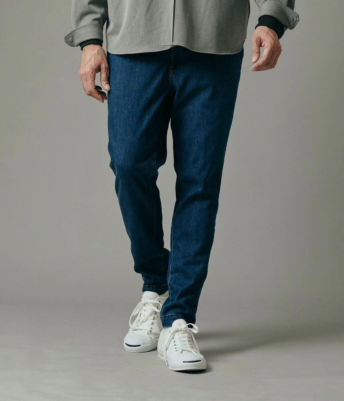 エドウィンクールトラウザーズ EDWIN COOL TROUSERS インディゴ ユーズド 綿 吸汗速乾性 高機能素材 快適 ストレッチ性 メンズ 30代 40代 カジュアル 夏