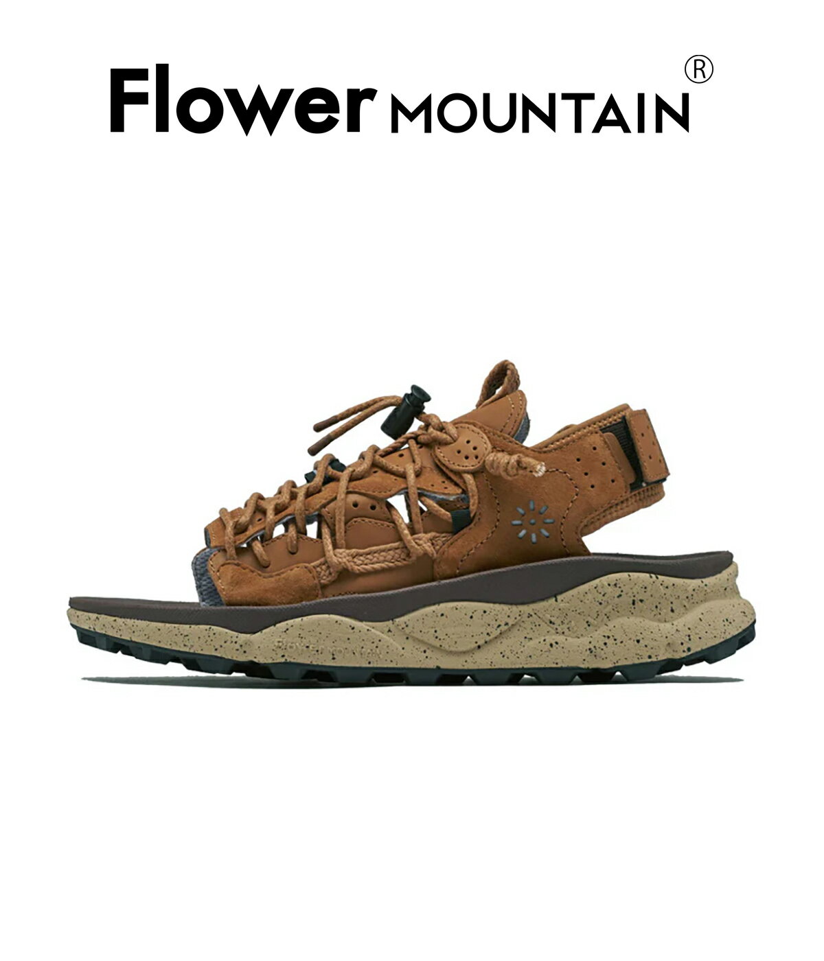 【Flower MOUNTAIN｜フラワーマウンテン】プマプンク PUMAPUNK タン ブラウン カウレザー ピッグスエード ラバー 限定モデル 春夏 メンズ サンダル アウトドア【FM97023】