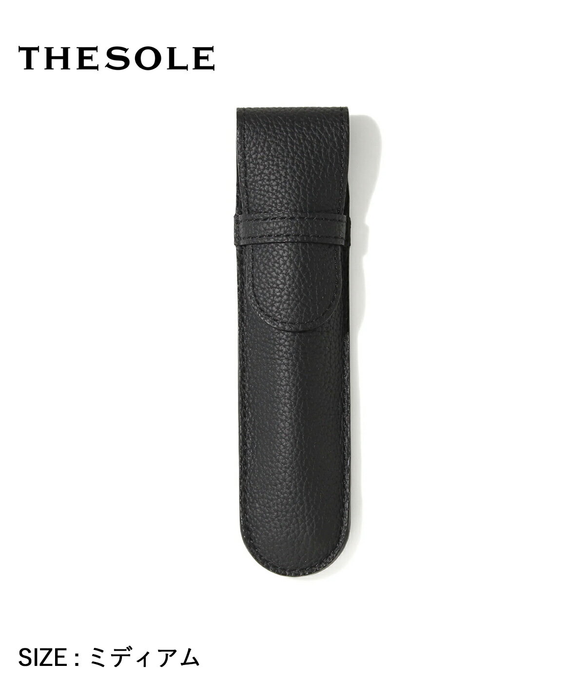 乐天商城 - 【THE SOLE｜ザソール】トリヨン・モーリス ペンケース ミドルサイズ ブラック 牛革 レザー 本革 耐久性 30代 40代 ギフト プレゼント 贈り物【PC2-TM】