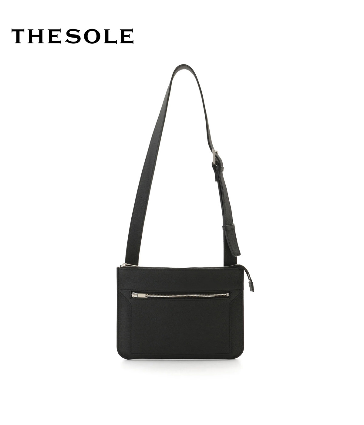 乐天商城 - 【取り寄せ】【THE SOLE｜ザソール】ポルタービレ PORTABILEサコッシュ ショルダーバッグ トリヨン・モーリス ブラック 牛革 ピッグスエード 職人 ユーティリティバッグ 鞄【PORTABILE-TM】