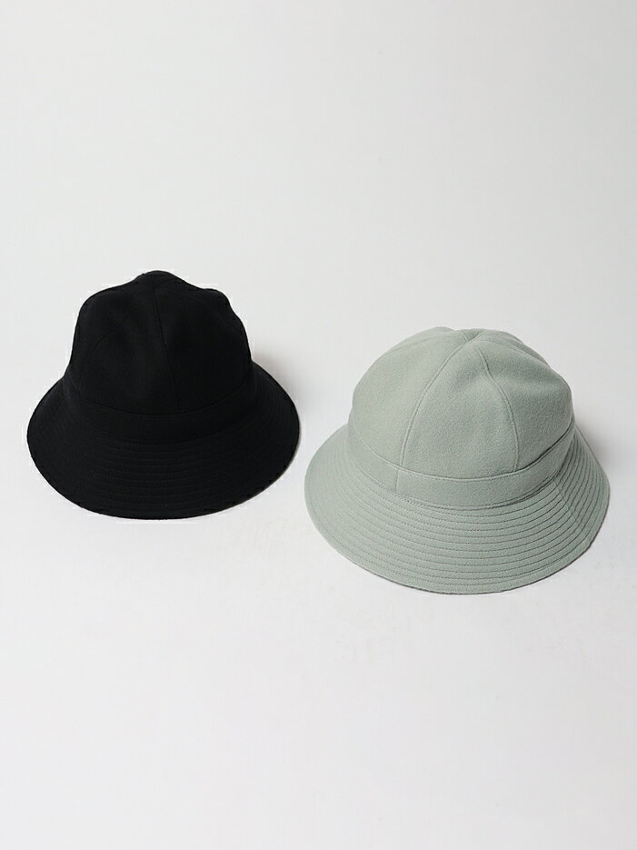 【MATURE HA._MIL｜マチュアーハ ミル】metro hat - recycle wool x recycle nylon ハット 帽子 ブラック ブルー おしゃれ 秋冬 上品 エレガント リサイクルウール リサイクルナイロン オーガニックコットン100 綿 サステナブル サスティナブル【MIL-07R10】