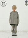 【50%OFFセール】【MOUN TEN.｜マウンテン】washable wool shirts　ウォッシャブルウールシャツ　トップス　子供服　キッズウェア　おしゃれ　モス　チャコール　洗濯可能　シック　ワイドシルエット　ウール　上品　カジュアル　ストレッチ【22W-MS26-1235a】