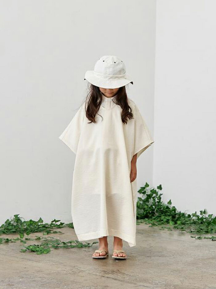 【50%OFFセール｜期間限定】【MOUN TEN.｜マウンテン】sheersucker ponch　ポンチョ　ミニマル　ワンピ..