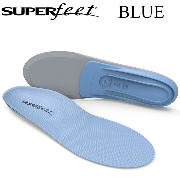 【6月4日～ 3個購入でP10倍】SUPER FEET スーパーフィート BLUE ブルー インソール [正規販売店] [メール便発送商品]