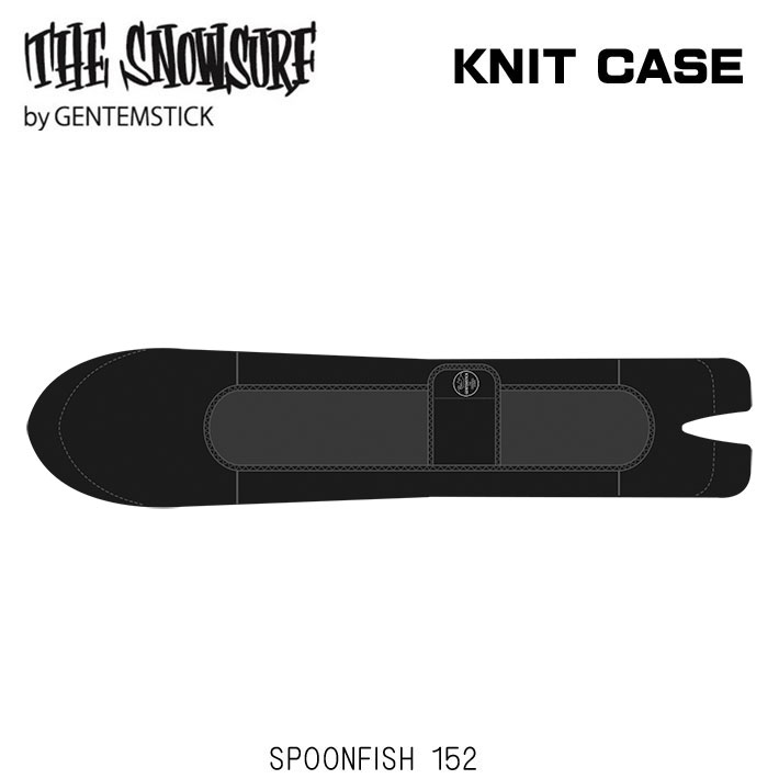 GENTEMSTICK ゲンテンスティック スノーボード ニットケース SPOON FISH 141 146 152用 [BLK] ソールカバー ソールガード ボードケース THE SNOWSURF