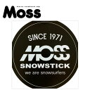 MOSS SNOWSTICK モス スノースティック ロゴ プリントステッカー [100mm x 100mm] [9] シートタイプ シール 印刷 スノーボード スノボー アクセサリー【あす楽対応】