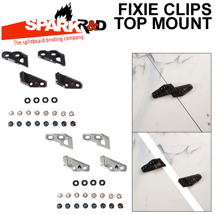 SPARK R＆D スパーク アールアンドディー FIXIE CLIPS Top-Mount Type  フィクシークリップ トップマウント タイプ スプリットボード用 パーツ BINDING ビンディング 送料無料 