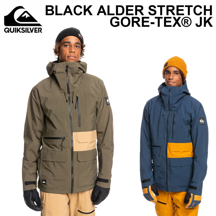   22-23 QUIK SILVER ウェア  BLACK ALDER STRETCH GORE-TEX JK クイックシルバー ジャケット メンズ スノーボード スノーウェア