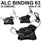 23-24 ALC BINDING エーエルシー ビンディング [ALC-BN-63S] [ALC-BN-63M] Sサイズ Mサイズ アルペン アルパイン バインディング スノーボー...