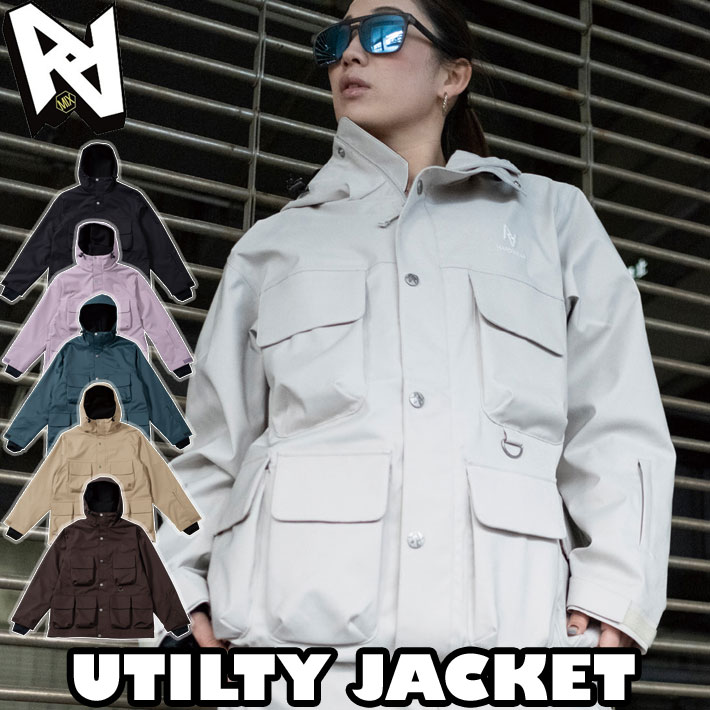 23-24 AA HARDWEAR ダブルエー ハードウェア ウェア ジャケット スノーボード UTILITY JACKET ウエア ユニセックス ユーティリティジャケット スノーウェア 日本正規品