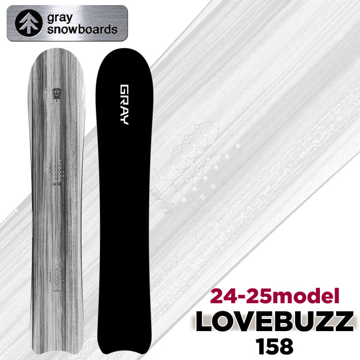 4 2Ĥ5ܡ3Ĺ10ܡ[ͽ] 24-25 GRAY SNOWBOARDS 쥤 Lovebuzz 58 Х ֥Х 158cm ѥܡ  Ρܡ  2024 2025