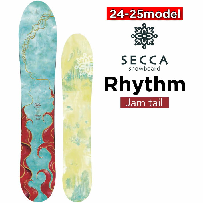  24-25 Secca スノーボード Rhythm リズム Jam Tail 152cm セッカ ジャムテール 佐々木陽子プロデュース パウダー レディース スノーボード 板 2024 2025