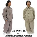 24-25 REPUBLIC &CO リパブリック ウェア パンツ DOUBLE KNEE PANTS ダブルニーパンツ メンズ レディース スノーボードウェア...