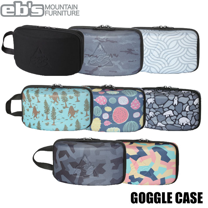 メーカー希望小売価格はメーカーカタログに基づいて掲載していますeb's　エビス　ゴーグル収納、保護 GOGGLE CASE　ゴーグルケース　 ・大事なゴーグルをしっかり守ってくれるハードシェルタイプのゴーグルケース ・大きな開閉ファスナーゴーグルの出し入れが簡単 ・湿気を逃がしてくれるベンチレーションメッシュ ・スペアレンズが収納可能なレンズスリーブ付属 [サイズ] *W21 x H12 x D12cm ■メーカー提供画像・サイズを使用しております。製品仕上り時に仕様・ロゴ等の変更、色味の違い等が生じる場合がございます。 注）使用時のイメージ画像である為、画像内の小物等は含まれません。 注）プリント生地の商品に関しては個体差があり画像と全く同じ商品とは限りません。色味の違い・イメージの違いでの交換、返品はお受けいたしかねます。ご了承の上お買い求め下さい。