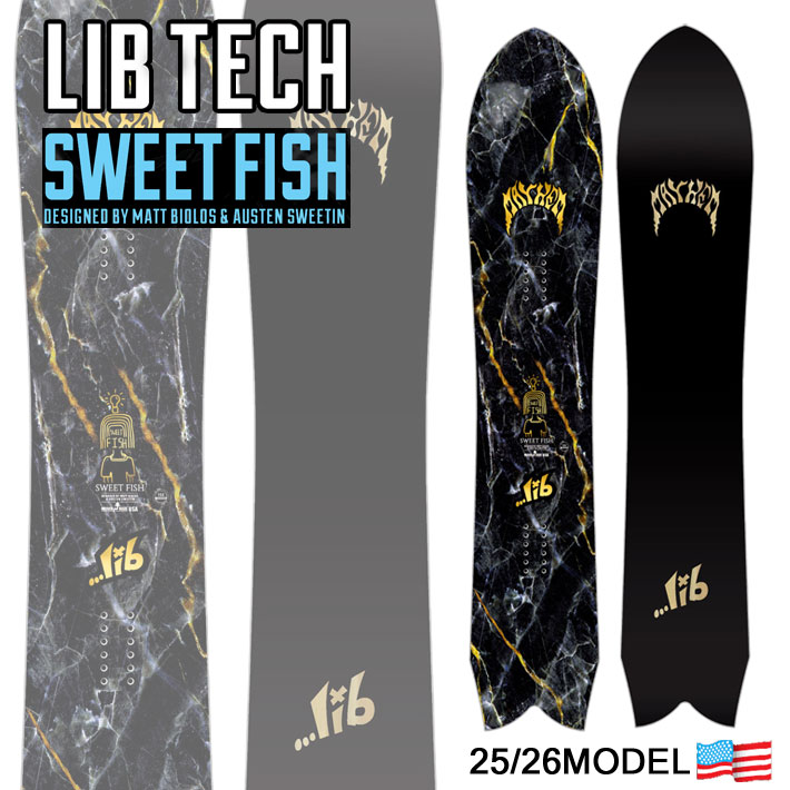 25-26 LIB TECH uebN Xm[{[h SWEET FISH XEB[g tBbV 150cm 156cm 162cm Y pE_[  2025 2026