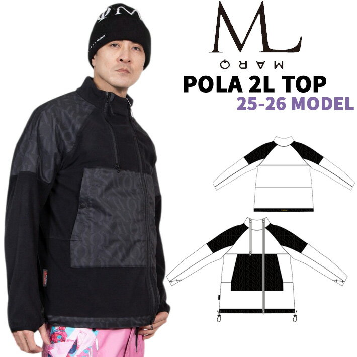 [予約商品] 25-26 MARQLEEN POLA 2L TOP MQ05103 マークリーン スノーボードウェア ポーラ ツーエル トップ ユニセックス [000／990](4)