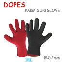  DOPES ドープス  2mm PARM パーム サーフグローブ 5本指 SURFGLOVES サーフィン 冬用 防寒対策 日本製 