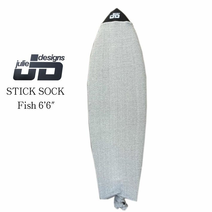 メーカー希望小売価格はメーカーカタログに基づいて掲載していますJulie Designs Surf Board Stiksock ジュリエデザイン サーフボードソック 6'0"　/ 6'6" Julie Designs は単なるボードバッグではなく、California, San Diego Ocean Beach の心と魂です。 JD はリサイクルやエコ等が言われるずっと前から、リサイクルアクリルやその他の環境に配慮した素材を使用して、MADE IN USAにこだわりを持って1978年からサーフボードソックスやデニム製サーフボードバッグを製造しています。 サザンカリフォルニアの老舗サーフショップ　“MITCH’S”, “HANSEN”, “STEWART”等で扱われており、サンディエゴ近辺のサーフスポットでも必ず目にするサーフボードソックスです。 リサイクルアクリルを使用しているため、生産時素材・生産時期によりカラーはアソートになります。（カラーのご指定はお受けいたしかねます） そのため　掲載中の色味と全く同じものが届くとは限りません。リサイクル商品とご理解頂きご検討ください。