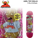 TOY MACHINE gC}V[ XP[g{[h Rv[g AXEL TOY DOLLS (7.75 x 31.37) [TM-101] i XP{[ SKATE BOARD COMPLETEyyΉz