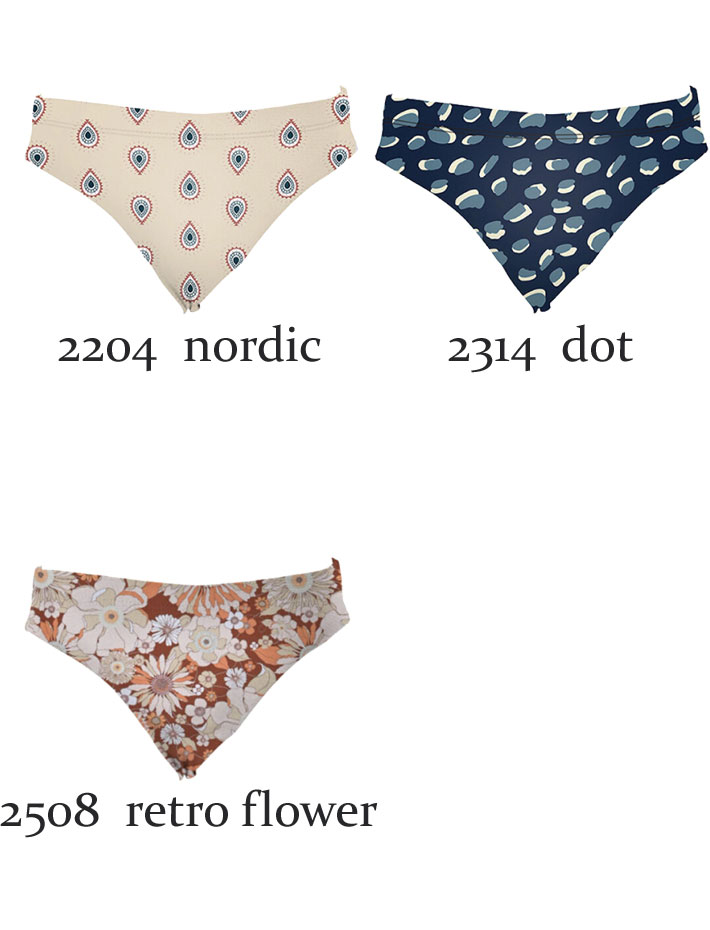 MAKA-HOU マカホー [40W01-12S] Normal Bikini pants ノーマル ビキニ パンツ [柄] ヨガ フィットネス 水着 [メール便発送商品]