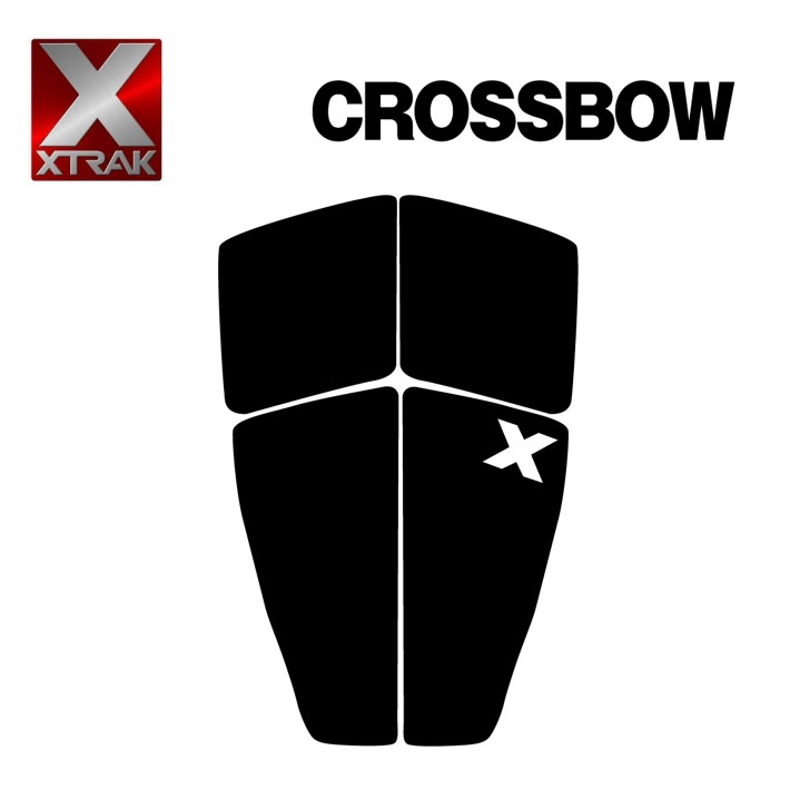 デッキパッド ロングボード用 X-TRAK エックストラック CROSSBOW 4ピース デッキパッチ デッキパット サーフィン 【あす楽対応】