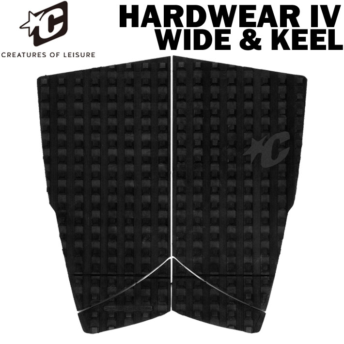 2026 クリエイチャー デッキパッド CREATURES HARDWEAR IV WIDE & KEEL ハードウェア 4 ワイド アンド キール 4ピース サーフィン デッキパッチ トラクション【即】