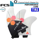 店内ポイント20倍中 FCS2 fin エフシーエスツー フィン CI TRI FIN PC WHITE チャンネルアイランド アルメリック トライフィン パフォ－マンスコア M L ショートボード用【あす楽対応】