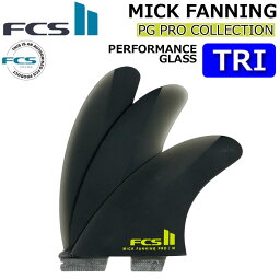 [店内ポイント20倍中!!] FCS2 FIN エフシーエス2 フィン MF MICK FANNING PG PRO [Black Acid] TRI ミックファニング パフォーマンスグラス プロ スラスター トライ 3枚セット 3フィン サーフィン [日本正規品]【あす楽対応】