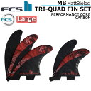 FCS2 FIN エフシーエス2フィン ショートボード用 Matt Biolos' MB Performance Core carbon TRI-QUAD [L...