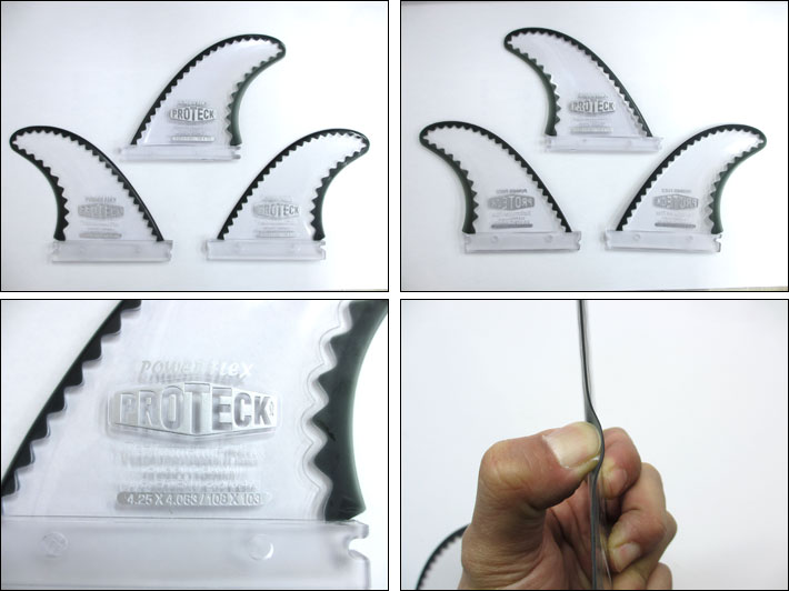 ショートボード用 PROTECK FIN プロテック フィン POWER FLEX FUTURE 4.25