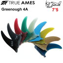 True Ames Fin トゥルーアムス フィン GEORGE GREENOUGH 4A 7.5 ジョージグリノーフィン ロングボード用 センターフィン【あす楽対応】