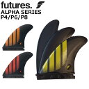 ショートボード用フィン FUTURES FIN フューチャーフィン ALPHA P4/P6/P8 S.M.L アルファ TRI トライフィン 3fin サーフィン サーフボード 送料無料 【あす楽対応】