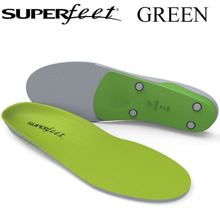 【6月4日～ 3個購入でP10倍】SUPER FEET スーパーフィート GREEN グリーン インソール [正規販売店] [メール便発送商品]