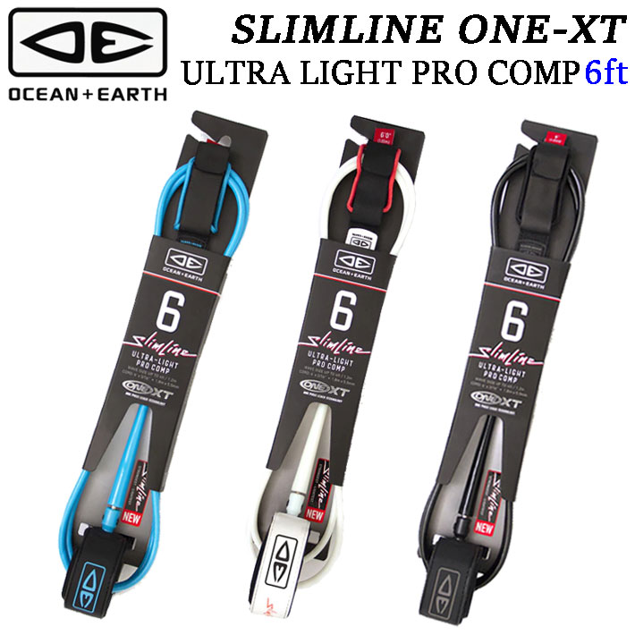 2024 OCEAN&EARTH サーフィン リーシュコード サーフボード SLIMLINE ONE-XT ULTRA LIGHT PRO COMP 6'0 ANKLE 足首用 6ft オーシャン＆アース ショートボード リーシュ