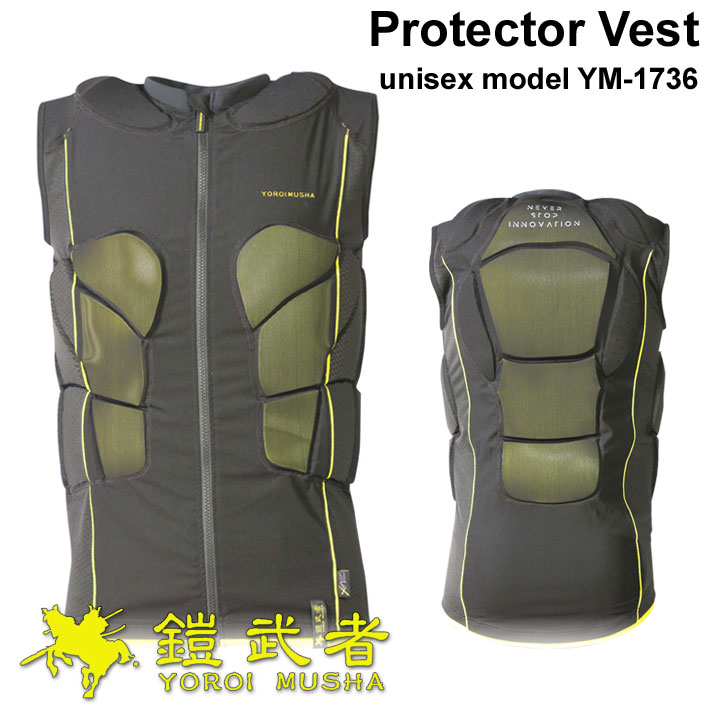 鎧武者 プロテクター ヨロイムシャ プロテクターベスト Protector Vest YM-1736 上半身 ノースリーブ スリーブレス ユニセックス XRD ORIGINAL シリーズ スノーボード スノボー YOROI MUSHA【あす楽対応】