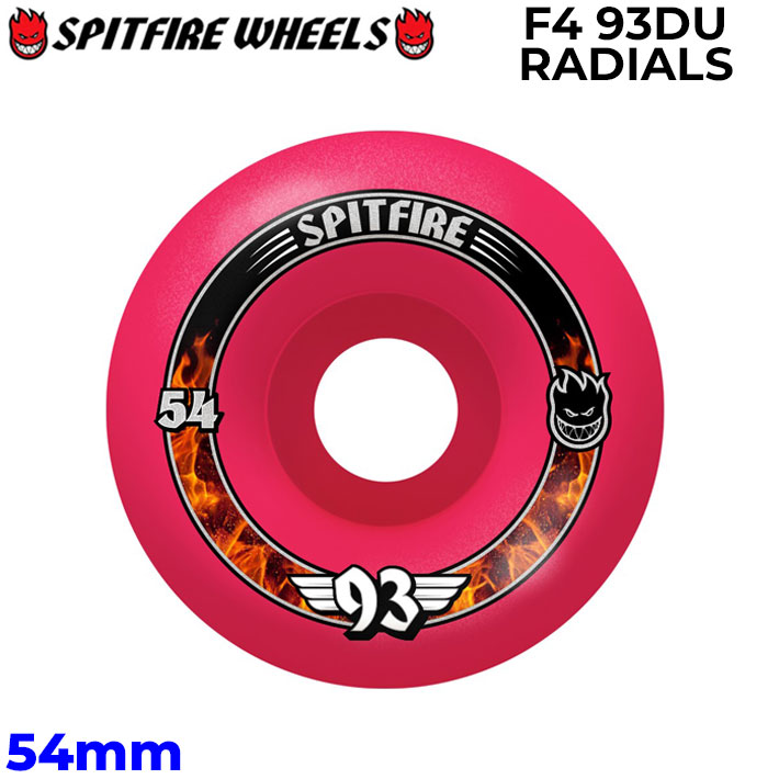 SPIT FIRE スピットファイアー ウィール FORMULA FOUR F4 93DU RADIALS 54mm [S12] スケートボード スケボー パーツ SKATE BOARD WHEEL SK8【即】