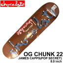 XP[g fbL CHOCOLATE `R[g XP[g{[h OG CHUNK 22 [CH-5] 8.0inch JAMES CAPPS WF[XELbvX XP{[ p[c SKATE BOARD DECKyyΉz