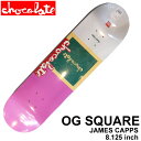 XP[g fbL CHOCOLATE `R[g XP[g{[h OG SQUARE [CH-6] 8.125inch JAMES CAPPS WF[XELbvX XP{[ p[c SKATE BOARD DECKyyΉz