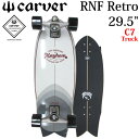 [follows特別価格] carver × LOST カーバー ロスト コラボ サーフスケート 29.5 RNF Retro ラウンドノーズフィッシュ レトロ [C7トラック] コンプリートスケートボード SURF SKATE [24]