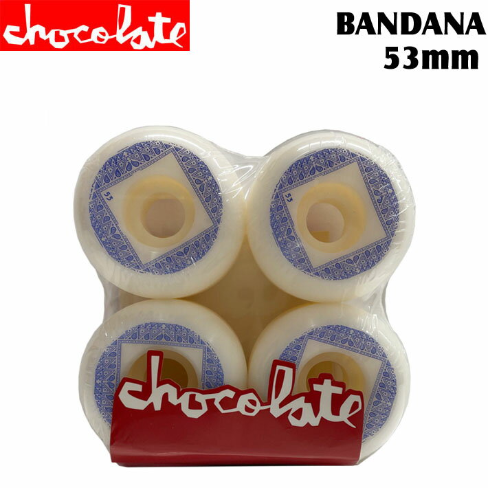  CHOCOLATE WHEEL チョコレート ウィール BANDANA CONICAL WHEEL 53mm 99DURO(99A)  スケートボード スケボー パーツ SK8 SKATE BOARD