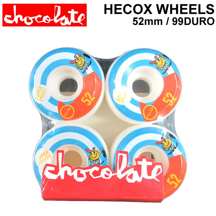 [߸˸¤] CHOCOLATE WHEEL 祳졼  HECOX WHEELS 52mm 99DURO(99A) [C-2]...