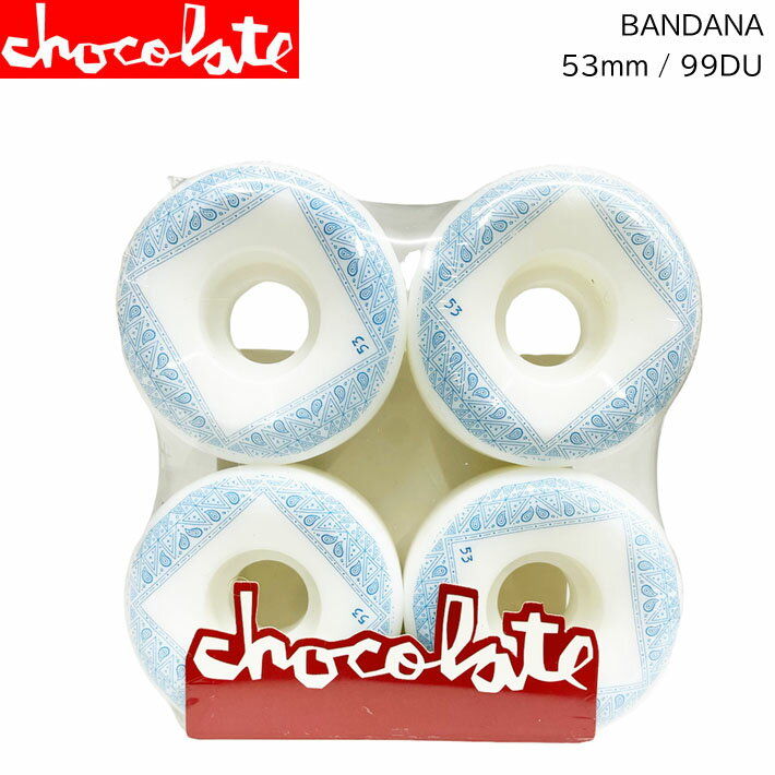  CHOCOLATE WHEEL チョコレート ウィール BANDANA CONICAL WHEEL 53mm 99DURO(99A)  スケートボード スケボー パーツ SK8 SKATE BOARD