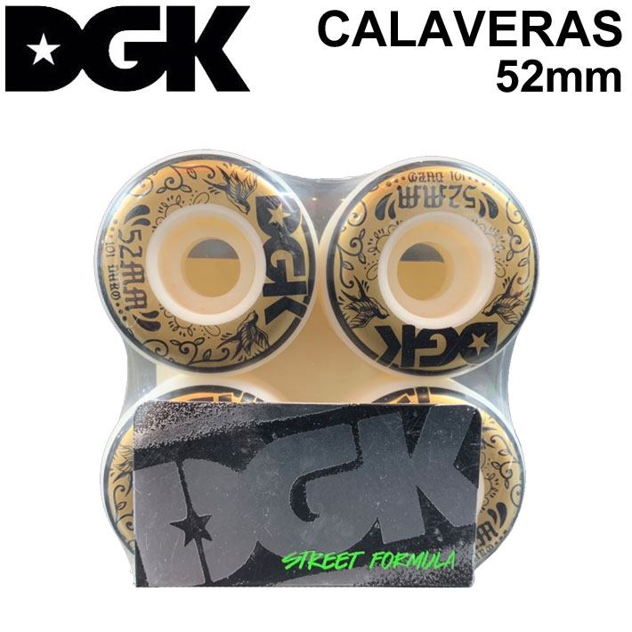  DGK ディージーケー ウィール スケートボード CALAVERAS カラベラス  52mm 101A SKATE BOARD WHEEL 4個1セット スケボー