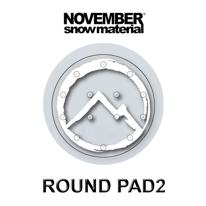 NOVEMBER ノベンバー デッキパッド ROUND PAD2 ラウンドパッドツー 滑り止め スノーボード スノボー ア..